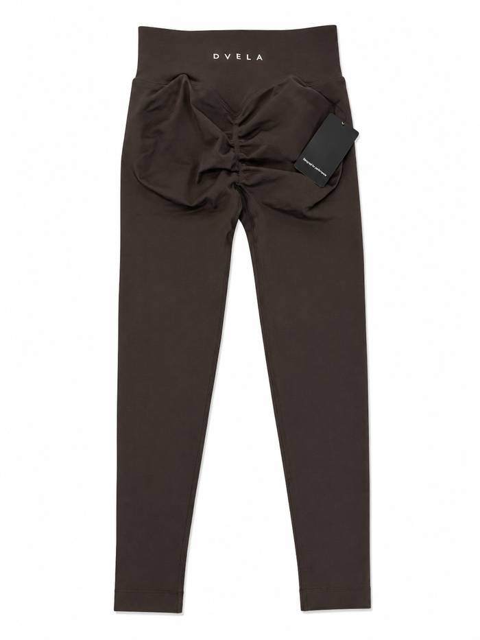 Women's Performance Leggings - Brown front