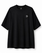 Men's Premium Cotton Oversized T-Shirt - Black 1