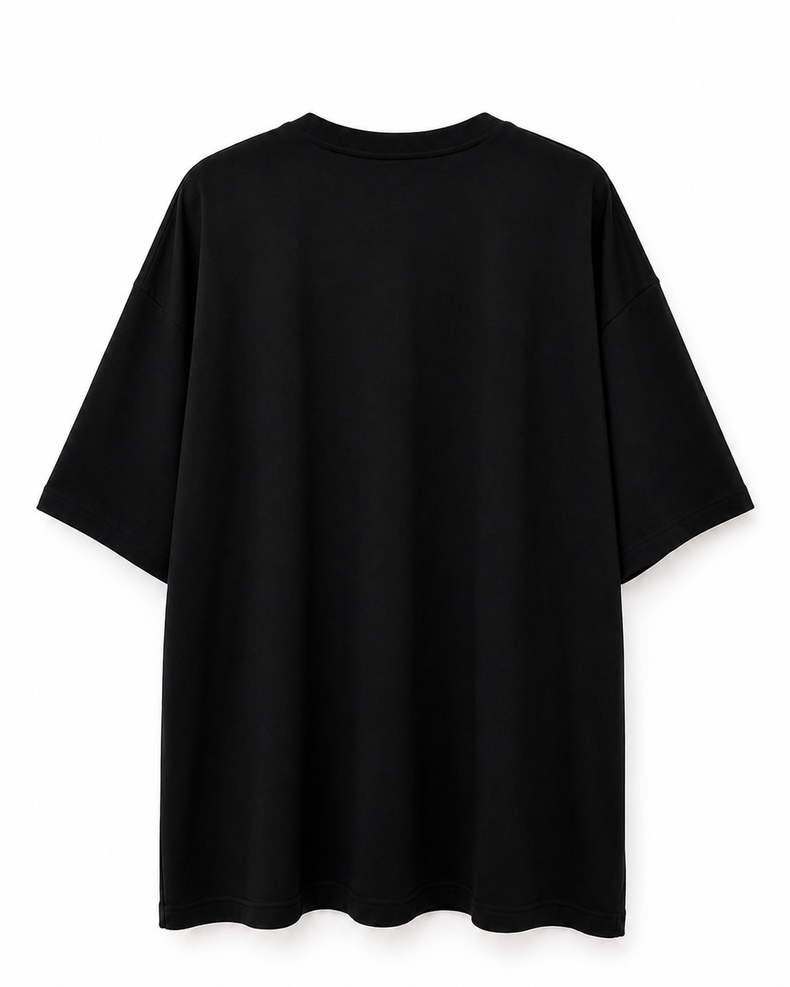 Men's Premium Cotton Oversized T-Shirt - Black 2