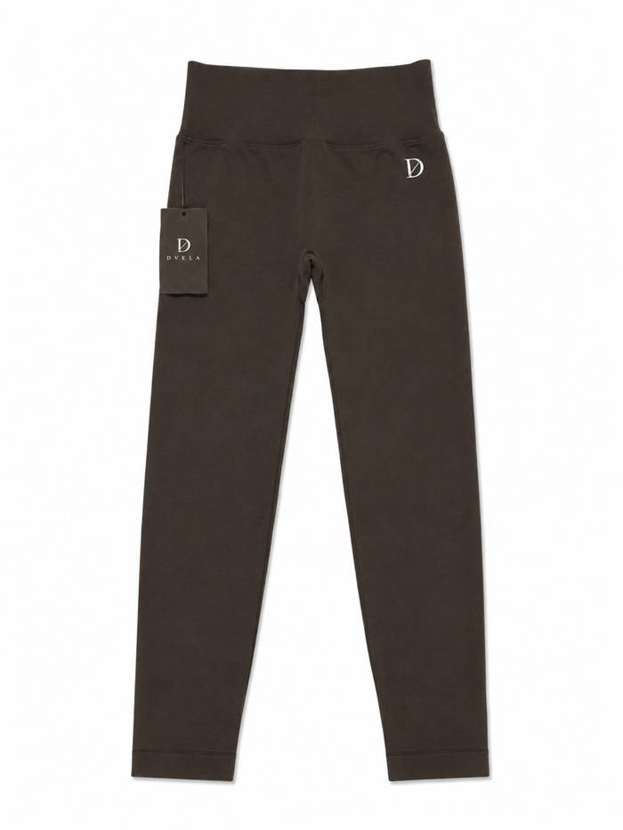 Women's Performance Leggings - Brown back