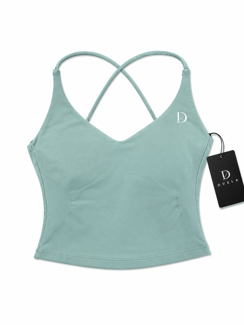 Women's Performance Top - Sage Green front