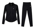 Women's Performance Zip Jacket Set - Black