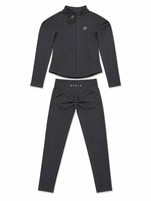 Women's Performance Zip Jacket Set - Dark Gray