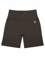 Women's Performance Bike Shorts - Brown front