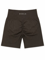 Women's Performance Bike Shorts - Brown back