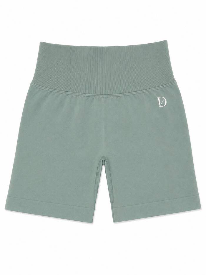 Women's Performance Bike Shorts - Sage Green front