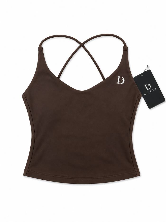 Women's Performance Top - Brown front