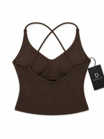 Women's Performance Top - Brown back