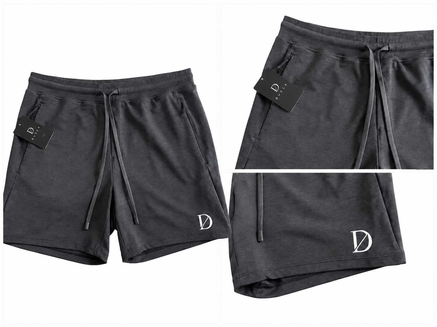 Men's Performance Shorts - Dark Gray 3 (fondo blanco)
